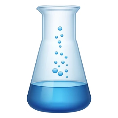 Lab beaker blue sticker