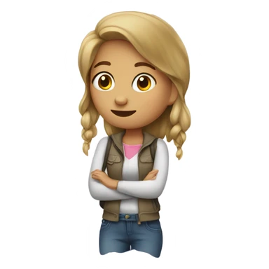 Girl in trip sticker