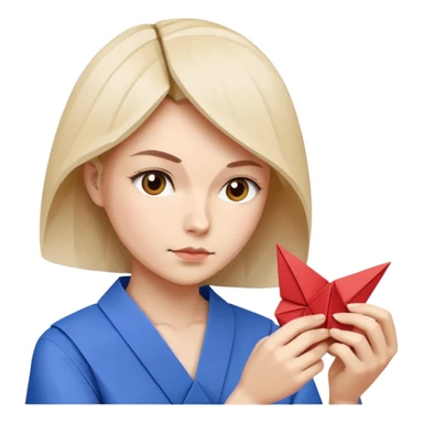 the woman who does origami sticker