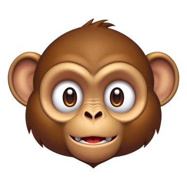 Evil little monkey sticker