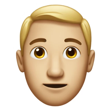 Guy with sugar on his nose sticker