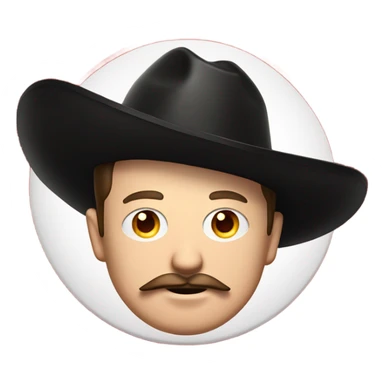  Elon musk with big mustache and black sombrero mexican hat and Tesla logo red shirt Tesla symbol coin sticker