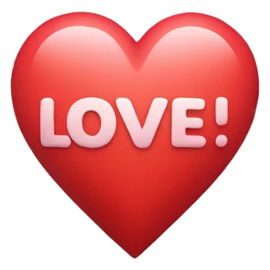 Heart with word “Love” in it sticker