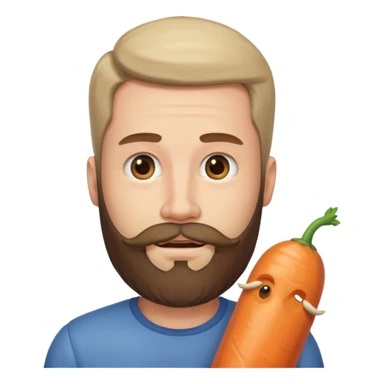 Naked man with beard with huge dick sticker