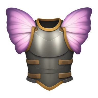 torso armor with butterfly wings sticker