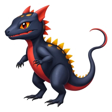 Shiny Dark Exotic Colorful Salandit-Noibat-Litten-Hybrid (Full body) sticker