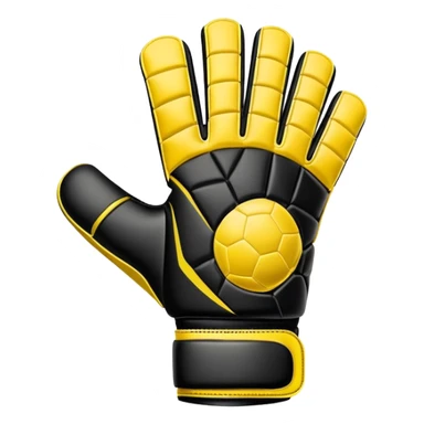 Soccer goalkeeper glove with padding and finger protection sticker