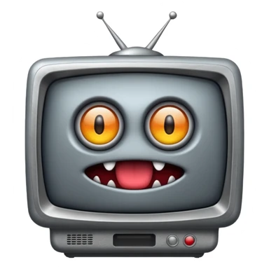 TV-headed monster sticker
