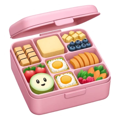 a pastel bento sticker