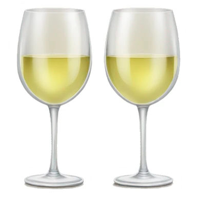Two white wine glasses with bows on them sticker