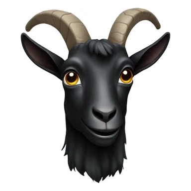 Black goat  sticker