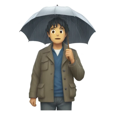 ghibli studio rain sticker