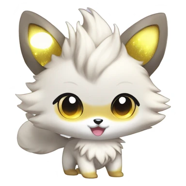  High quality Cute Cool Kawaii stylish Pretty Chibi Fur-Sona Shiny Colorful Sparkly Fakemon Full Body sticker