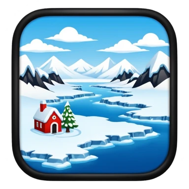 North Pole sticker