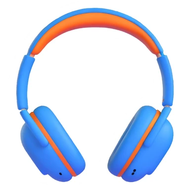 blue airpods max headphones sticker