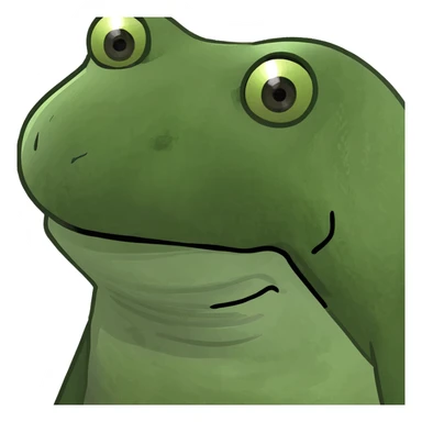 skull bufo frog meme style sticker