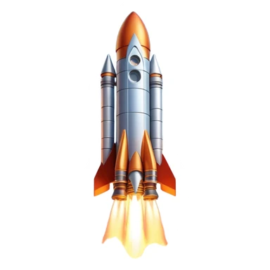  Cinematic Realistic Rocket Launch – A powerful, fiery scene of a massive rocket lifting off, its engines producing a bright, billowing inferno. The metallic body gleams in the sunlight, with intricate paneling and realistic textures bringing out its engineering marvel. Thick clouds of smoke and steam rise as it ascends into the sky. sticker