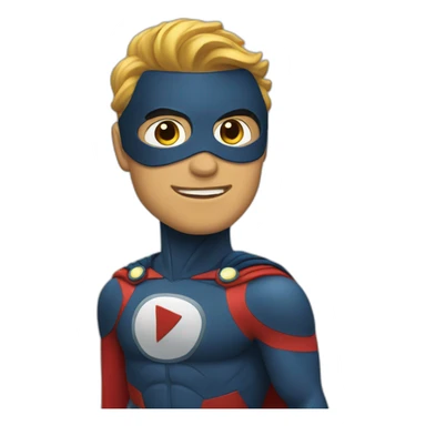 superhero landing sticker