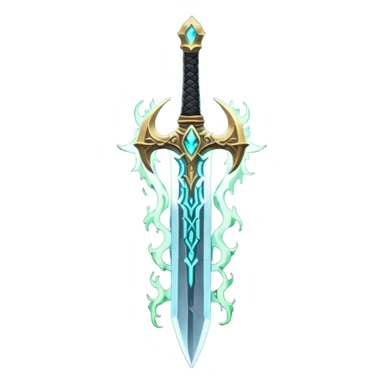 magical greatsword with a eldricth powers in it sticker