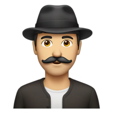 Turkish guy with mustache sticker