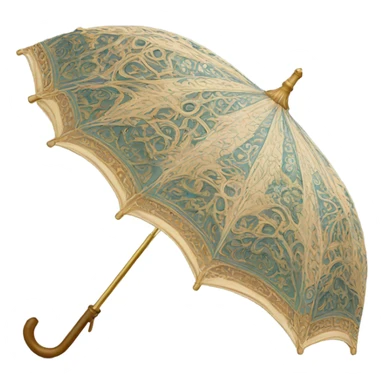 vintage umbrella sticker