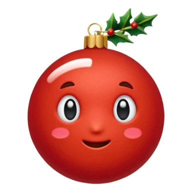 Fiocco di Natale morbido rosso sticker