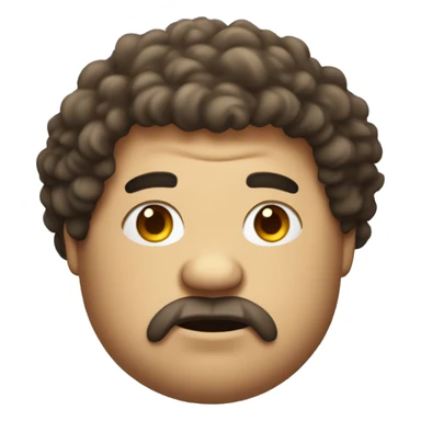 A fat man with fluffy hair saying I’m griffin  sticker