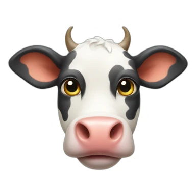 Alien cow sticker