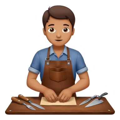 Leather Craft Worker sticker