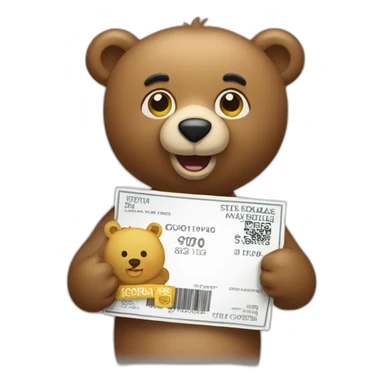 Bear Holding coupon sticker