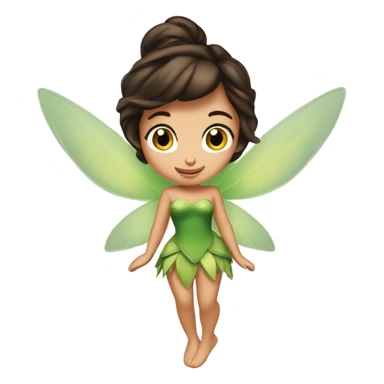 brunette tinkerbell sticker