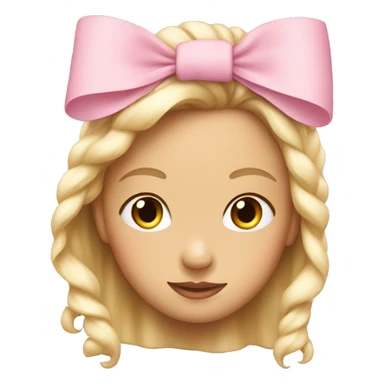 Light pink bows sticker