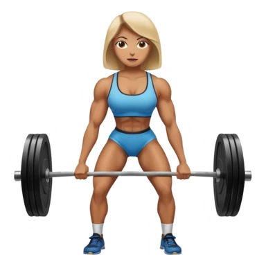 Deadlift woman sticker