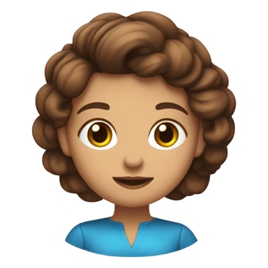 faz um emoji de uma menina ruiva de olho marrom e um menino moreno de olho azul se casando  sticker