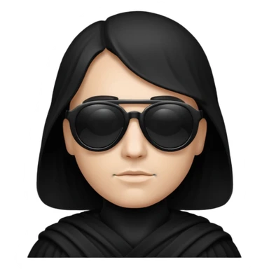 Dark vador Ève-Charlotte des lunnettes noires sticker