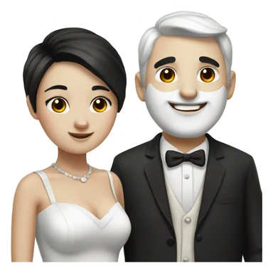 Panda husband and wife sticker