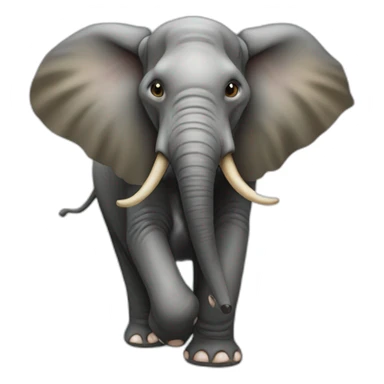 Souris sur éléphant sticker