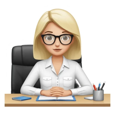 une image de 3/4 avec un recruteur à son bureau PAS DE FACE DE 3/4! qui regarde un candidat assis en face de lui. le recruteur est à droite sticker