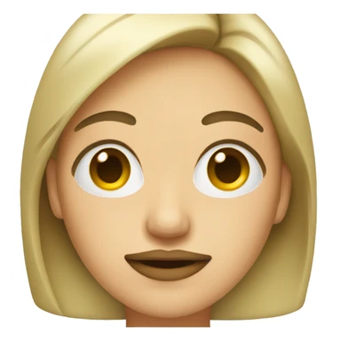 Woman with mustache  sticker