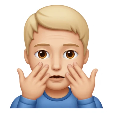 Non il doit tirer ses joue vert l’extérieur avec ses doits sticker