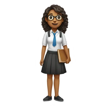 Teacher infantil - loira com óculos e cabelos médios  sticker