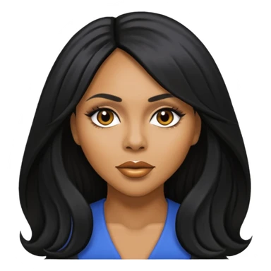 Deborah Cox with long hair sticker