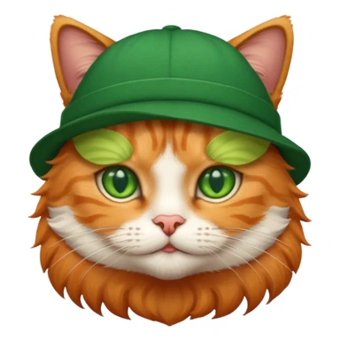 A cat ave hat sticker
