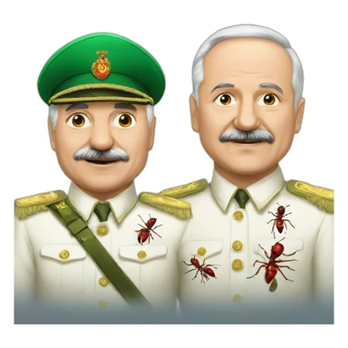 Lukashenko and ants sticker