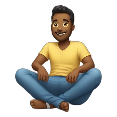 Sitting on my back sticker