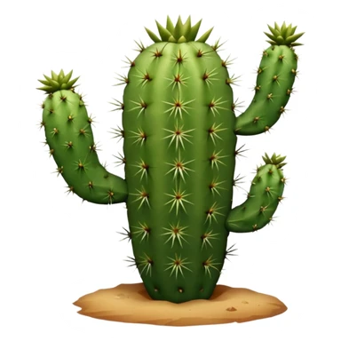 Western Cast desert cactus sticker