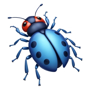 blue ladybug sticker
