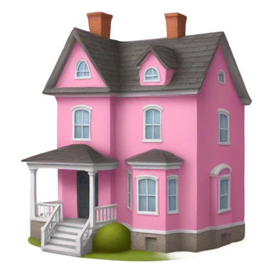Large pink house  sticker