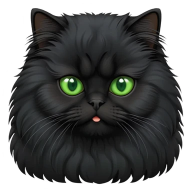 Black Persian Cat sticker