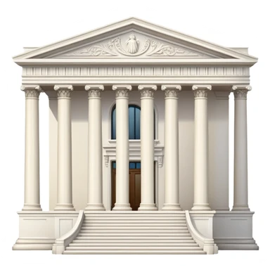 museum building with columns sticker